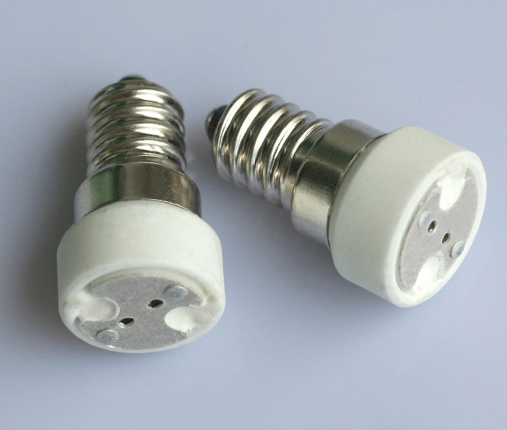 2x Sockel Adapter E14 auf G4 MR16 GU5.3 für LED o. Halogen Leucht Lampe 230V von ShuoHui