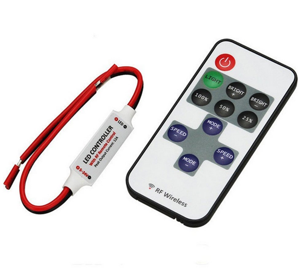 Funk LED Strip Fernbedienung Dimmer controller Remote einfarbig Leiste Streifen von ShuoHui