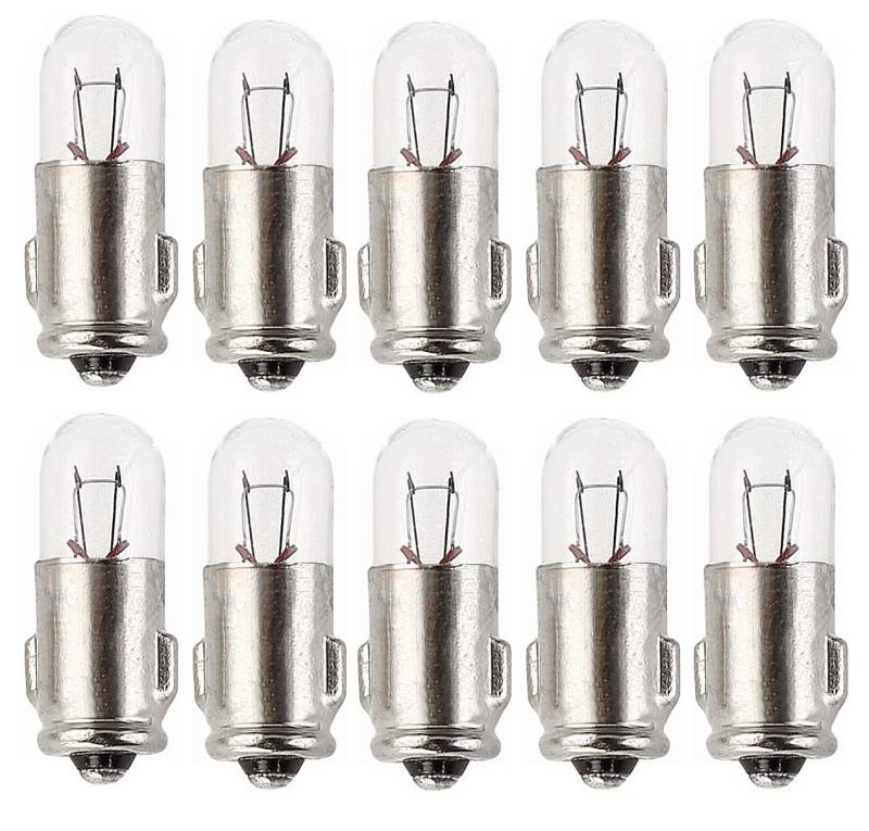 ShuoHui 10x BA7S Halogen 6V 1.2W GLÜHBIRNE MOTORRAD MOPED MOFA MOKICK INNENBELEUCHTUNG TRANSVAL GLÜHLAMPE (6, Volt) von ShuoHui