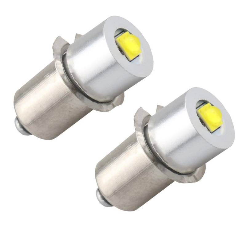 ShuoHui P13.5S Hochleistungs-LED-Upgrade-Taschenlampen, Ersatz für Taschenlampe, 3V 6V 12V, 3W, 230lm weiß (1) von ShuoHui