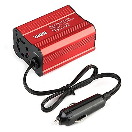 Wechselrichter Auto,Wechselrichter für Fahrzeuge 200W Car Power Inverter 12V 220V und AC 110V Converter Auto Ladegerät Konverteradapter Modified Sinuswelle(12V 110V) von Shupiquant