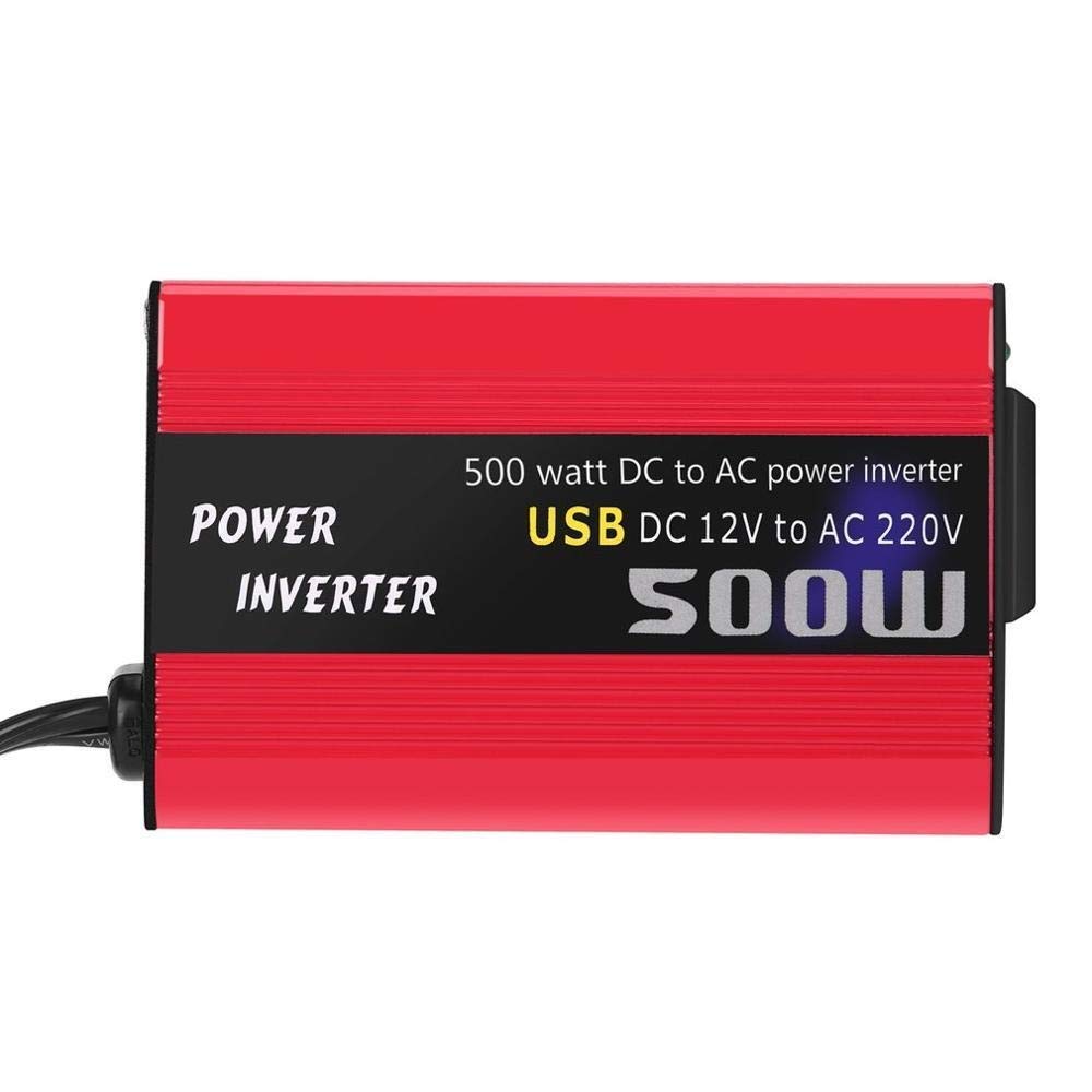 Wechselrichter Auto,Wechselrichter für Fahrzeuge 500W DC zum Wechselstrom-Konverter DC 12V bis 110V 220V Wechselstrom-Auto-Inverter Automatische Transformator mit Doppel-USB-Auto-Adapter(DC 12V to AC Wechselrichter Auto,Wechselrichter für Fahrzeuge 500W DC zum Wechselstrom-Konverter DC 12V bis 110V 220V Wechselstrom-Auto-Inverter Automatische Transformator mit Doppel-USB-Auto-Adapter(DC 12V to AC von Shupiquant