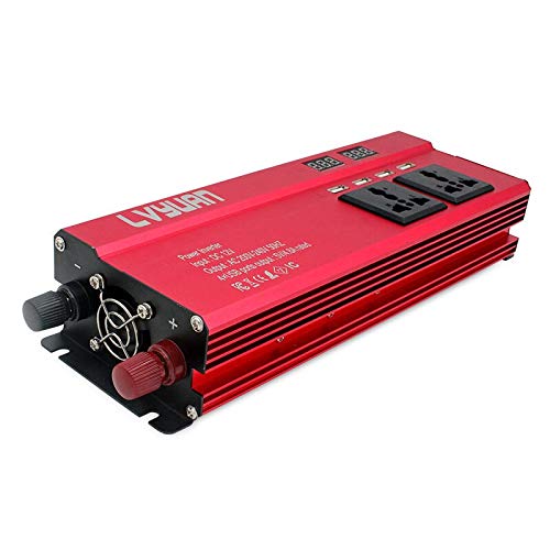 Wechselrichter Auto,Wechselrichter für Fahrzeuge 6000W Solarauto-Energien-Inverter-DC12 / 24V AC110 / 220V Sinus-Konverter 4.8A 4 USB-Schnittstellen(DC 24V,AC 110V) von Shupiquant