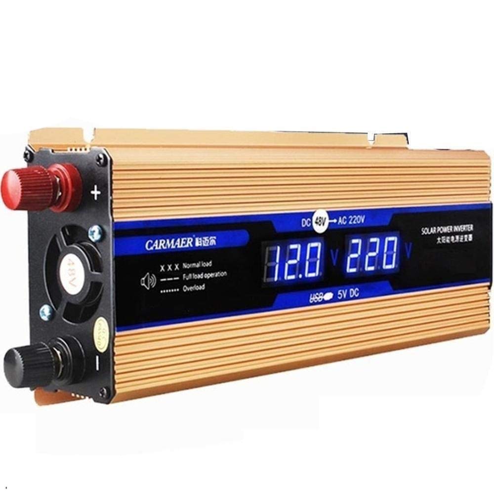 Wechselrichter Auto,Wechselrichter für Fahrzeuge Auto-Inverter 12V-220V 500W Auto Power Inverter Spannungswandler-Konverter 12V bis 220V Solar-Inversor Schwarz Design(12V) von Shupiquant