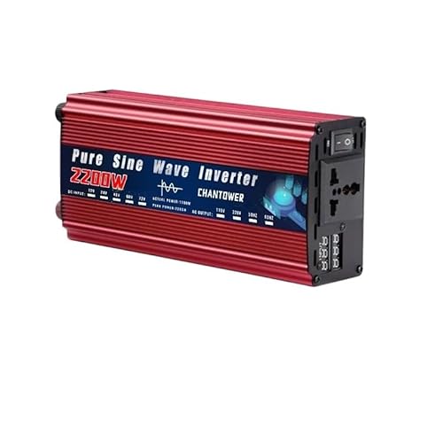 Wechselrichter Auto,Wechselrichter für Fahrzeuge Reiner Sinus-Wechselrichter 12V 220V 24V 110V 2000W 3000W 4000W 5000W DC zu AC Tragbarer Spannungswandler Auto-Solar-Wechselrichter(2200W,12V_220V 50HZ von Shupiquant