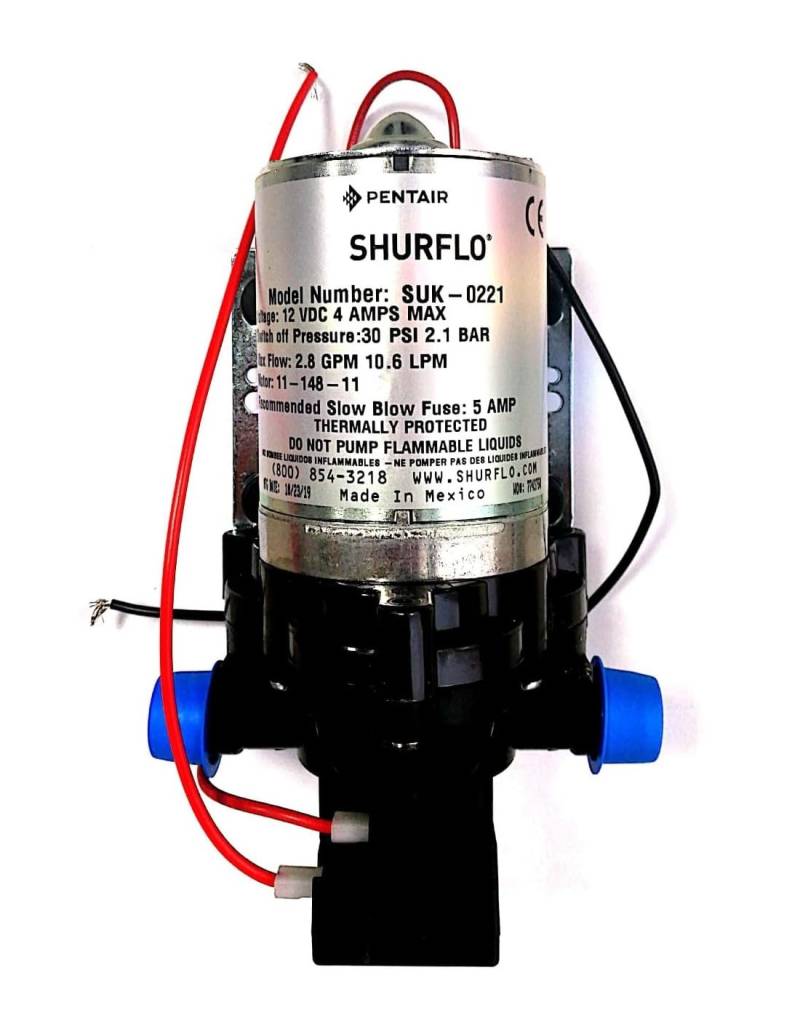 Shurflo Trail King 10 Wasserpumpe, Silber, 12V, 30 PSI von Shurflo