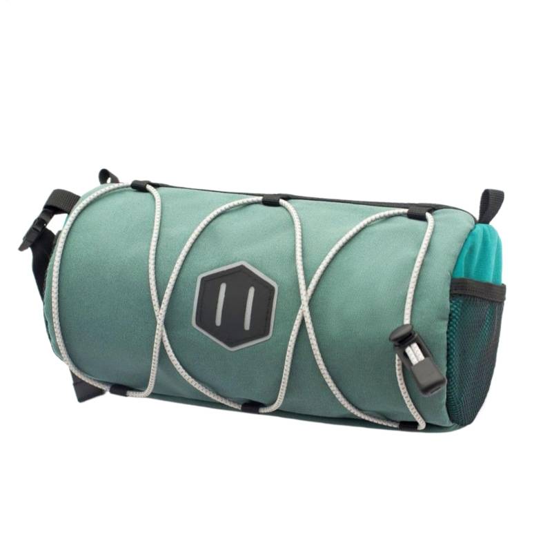Shxupjn Fahrradtasche für Lenker, Fahrradzubehör, Zylinderaufbewahrung mit reflektierenden Streifen, tragbarer Reiserucksack für Damen und Herren von Shxupjn
