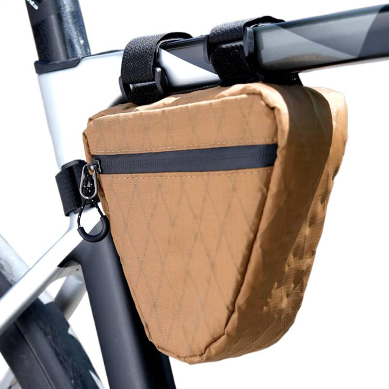 Shxupjn Oberrohrtasche | wasserdichte Mountainbike-Tasche | 0,9 l Dreiecktasche mit seitlichem Reißverschluss, wetterfeste Werkzeugtasche für Reparaturset, Aufbewahrung von Fahrradzubehör von Shxupjn