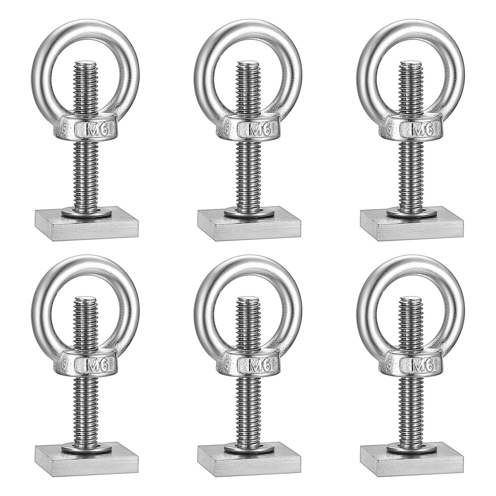 6 STK M6-35mm T-Nut Adapter, T-Nutensteine Dachträger Dachbox, Edelstahl T-Nut Nutsteine Set mit Osenmutter und Unterlegscheiben Kompatibel mit Thule Dachträger Relingträger Dachbox, M6-Ringmutter 6 STK M6-35mm T-Nut Adapter, T-Nutensteine Dachträger Dachbox, Edelstahl T-Nut Nutsteine Set mit Osenmutter und Unterlegscheiben Kompatibel mit Thule Dachträger Relingträger Dachbox, M6-Ringmutter von SiGuLiKeJi