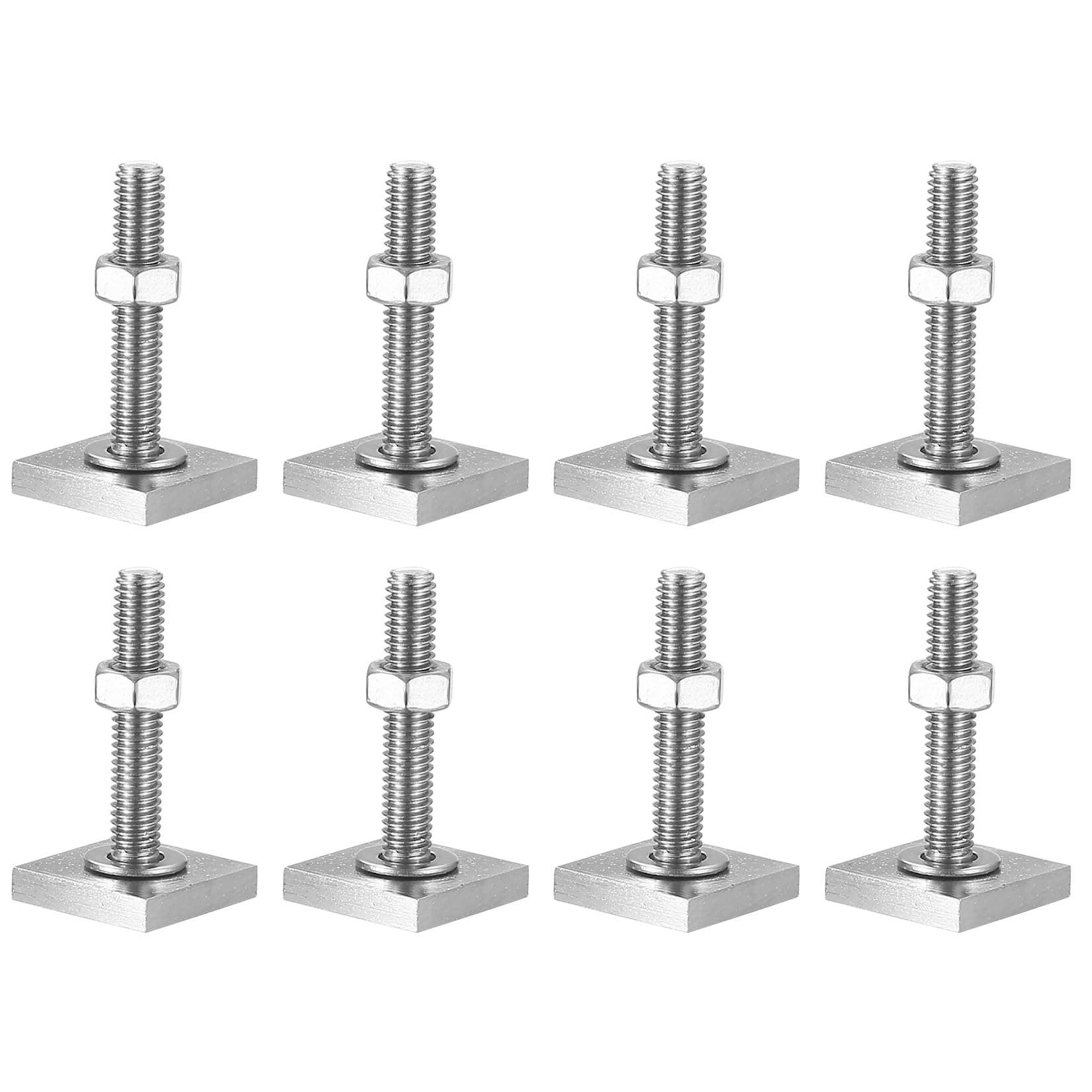 8 STK M6-35mm T-Nut Adapter, T-Nutensteine Dachträger Dachbox, Edelstahl T-Nut Nutsteine Set mit Muttern und Unterlegscheiben Kompatibel mit Thule Dachträger Relingträger Dachbox, M6-Quadratisch 8 STK M6-35mm T-Nut Adapter, T-Nutensteine Dachträger Dachbox, Edelstahl T-Nut Nutsteine Set mit Muttern und Unterlegscheiben Kompatibel mit Thule Dachträger Relingträger Dachbox, M6-Quadratisch von SiGuLiKeJi