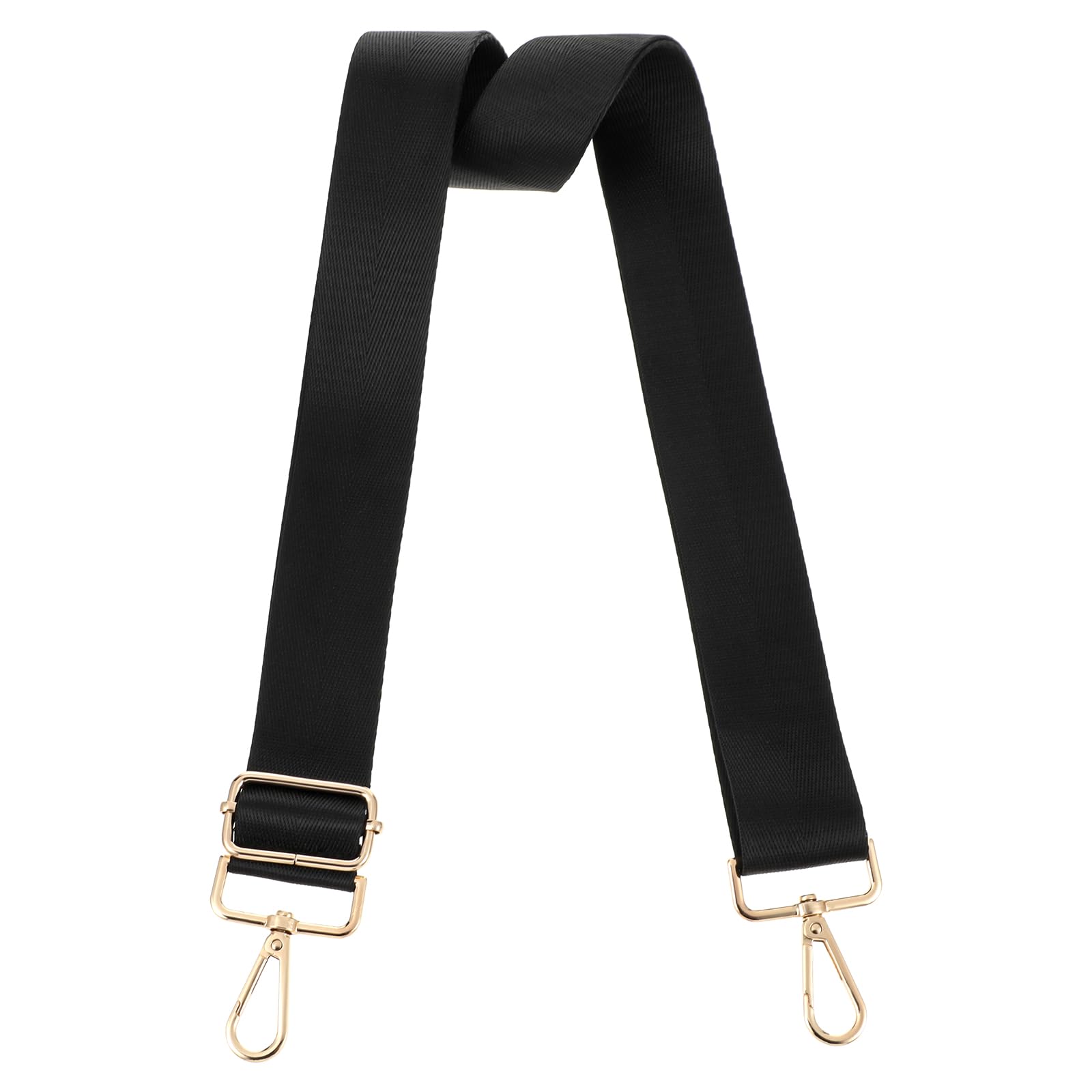 Sibba Verstellbarer Schultergurt 82-155cm 5cm Breit Schwarz Taschengurt mit 360 Drehbarer Drehhaken Damen Ersatz Schulterriemen Taschenband Tragegurt für Crossbody Canvas Tasche Handtasche Sporttasche Sibba Verstellbarer Schultergurt 82-155cm 5cm Breit Schwarz Taschengurt mit 360 Drehbarer Drehhaken Damen Ersatz Schulterriemen Taschenband Tragegurt für Crossbody Canvas Tasche Handtasche Sporttasche von Sibba