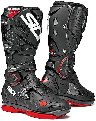 Sidi Crossfire 2 SM, Stiefel - Schwarz/Rot - 42 EU von Sidi