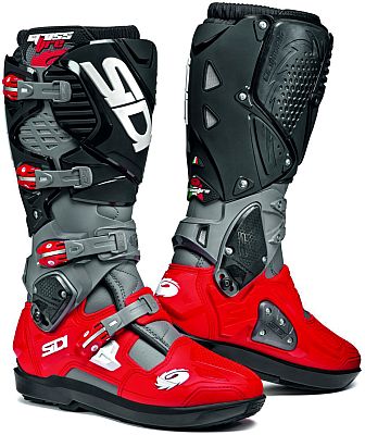Sidi Crossfire 3 SRS, Stiefel - Grau/Rot/Schwarz - 43 EU von Sidi