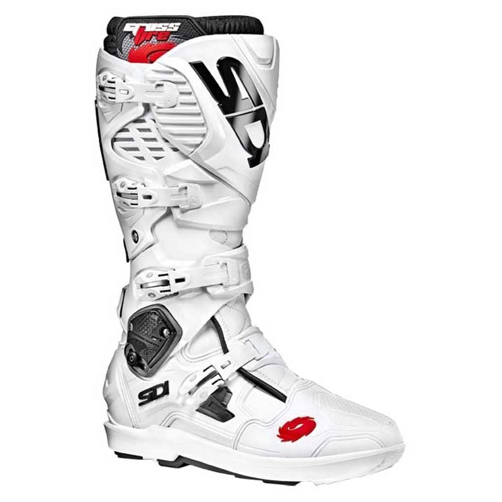 Sidi Sidi Crossfire 3 SRS Motorradstiefel, Weiß, Größe: 45 von Sidi