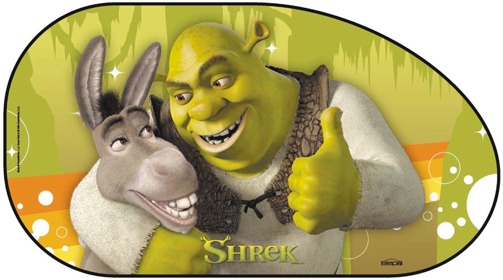 SIEPA 13101 2 Vorhänge Sonnenblende seitlichen zu Trapez, 67 cm x 37 cm, Modell Shrek SIEPA 13101 2 Vorhänge Sonnenblende seitlichen zu Trapez, 67 cm x 37 cm, Modell Shrek von Siepa