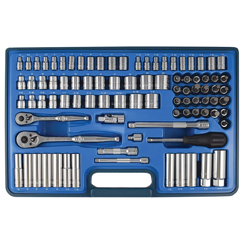 Siegelring s12890 90PC SAE und metrische Socket Set 1/4 3/8 Antrieb von Signet