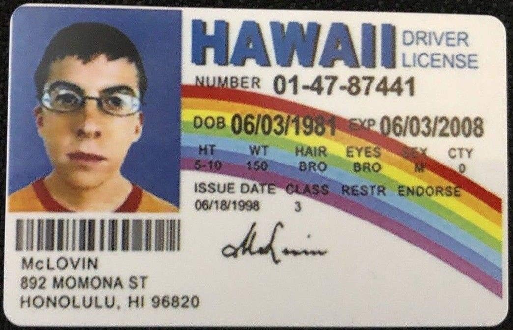 Signs 4 Fun NMLID McLovin Führerschein Signs 4 Fun NMLID McLovin Führerschein von Signs 4 Fun