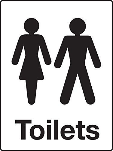 Signs &Etiketten FHG11 R Schild/Tafel, WC mit sowohl männliches als auch weibliches Zeichen von Signs & Labels