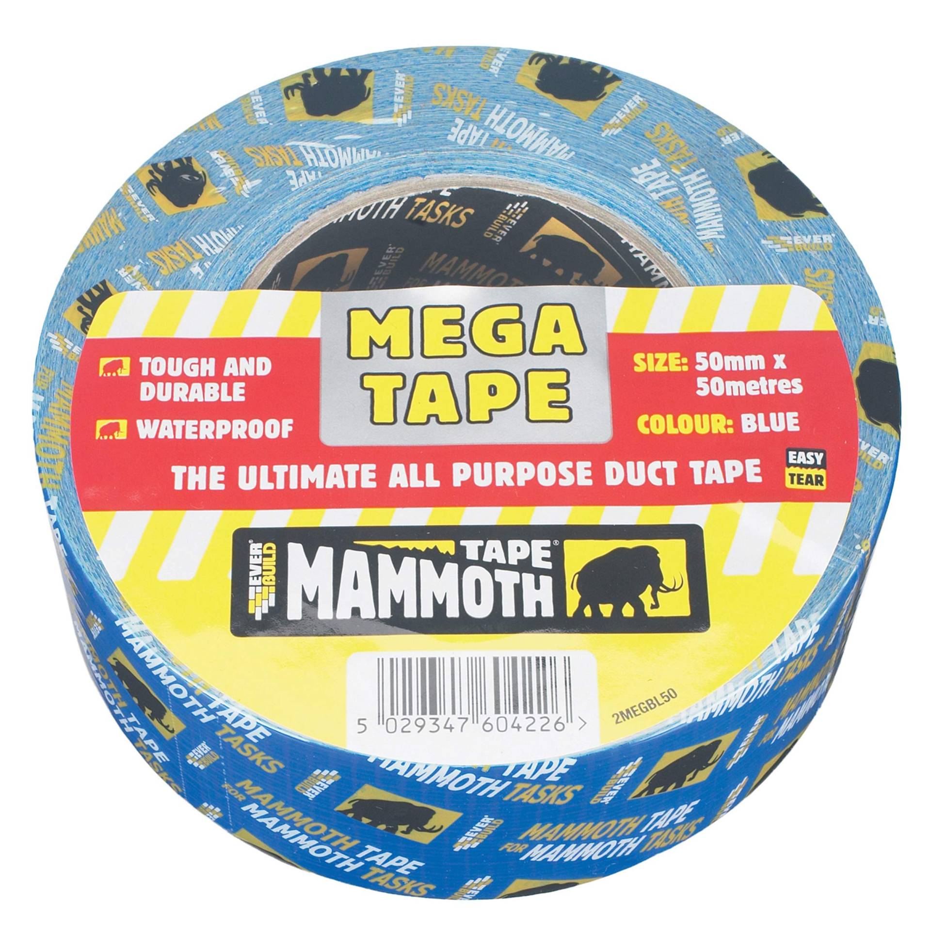 Everbuild 2MEGBL50 Mammoth Mega Allzweck-Klebeband, Blau, 50 mm x 50 m Everbuild 2MEGBL50 Mammoth Mega Allzweck-Klebeband, Blau, 50 mm x 50 m von Everbuild