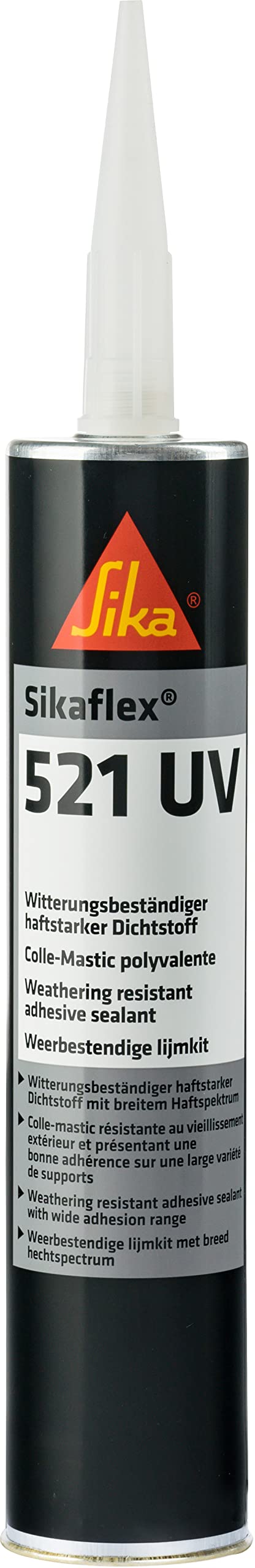 Sika - Sikaflex-521 UV, witterungsbeständiger, haftstarker Dichtstoff, 300 ml, weiß (Alte Version - Neu Sikaflex-522) von Sika