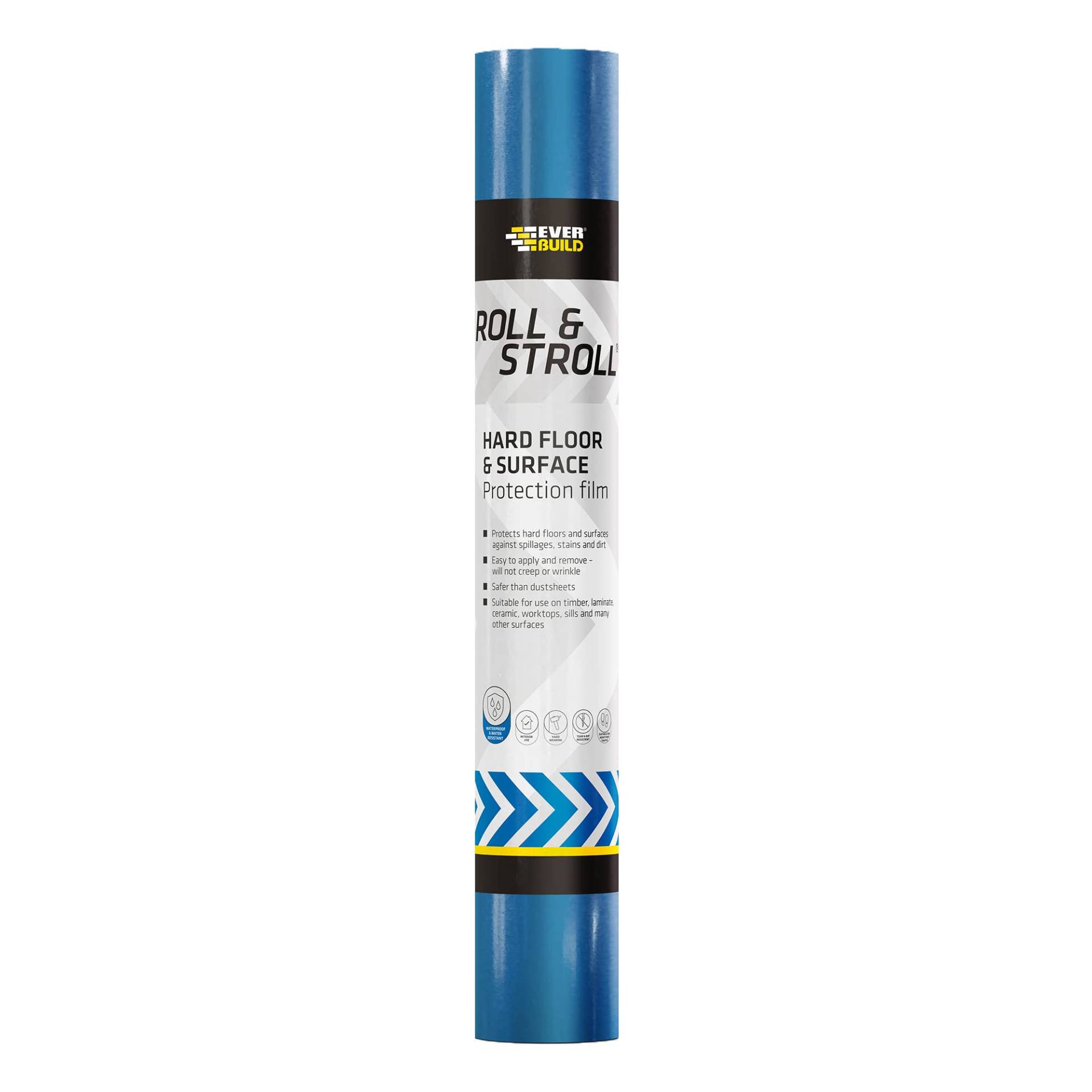 Everbuild Roll and Stroll Hartflächenschutz | selbstklebender Bodenschutz — Blau — 600 mm x 75 m Everbuild Roll and Stroll Hartflächenschutz | selbstklebender Bodenschutz — Blau — 600 mm x 75 m von Everbuild