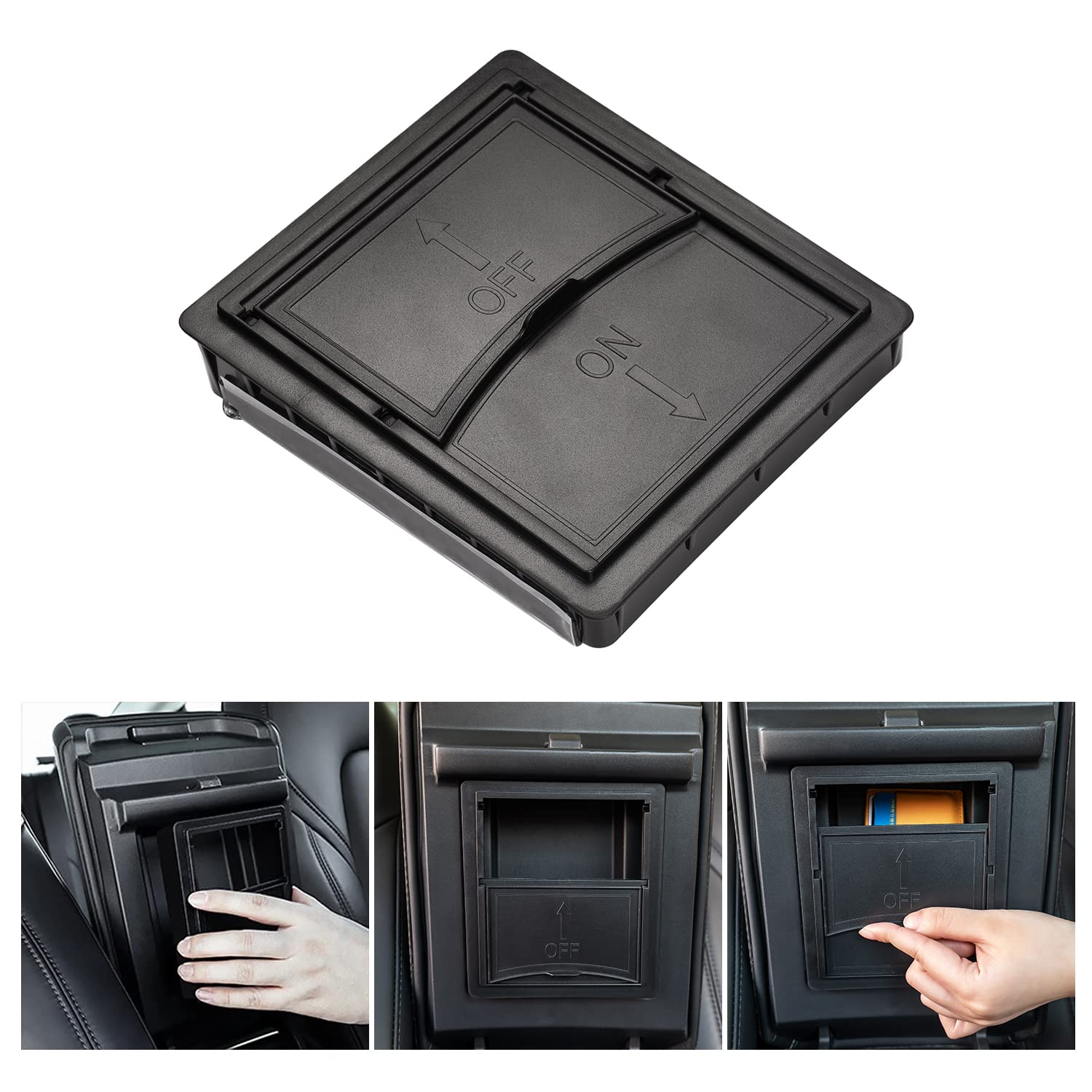 Armlehnen Organizer für Tesla Model 3 & Y (2019-2023) Zubehör - Innere Aufbewahrungsbox Fach - ABS Einsatz für Maximale Ordnung & Raumausnutzung im Fahrzeuginnenraum Armlehnen Organizer für Tesla Model 3 & Y (2019-2023) Zubehör - Innere Aufbewahrungsbox Fach - ABS Einsatz für Maximale Ordnung & Raumausnutzung im Fahrzeuginnenraum von Sikai