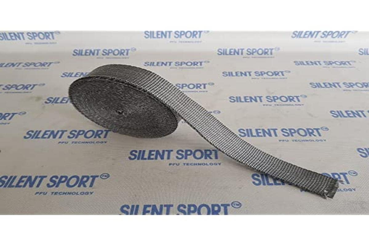 Neu! Schmales Original Silent Sport Auspuff- Hitzeschutzband 3cm x 10m Grau Neu! Schmales Original Silent Sport Auspuff- Hitzeschutzband 3cm x 10m Grau von Silent Sport