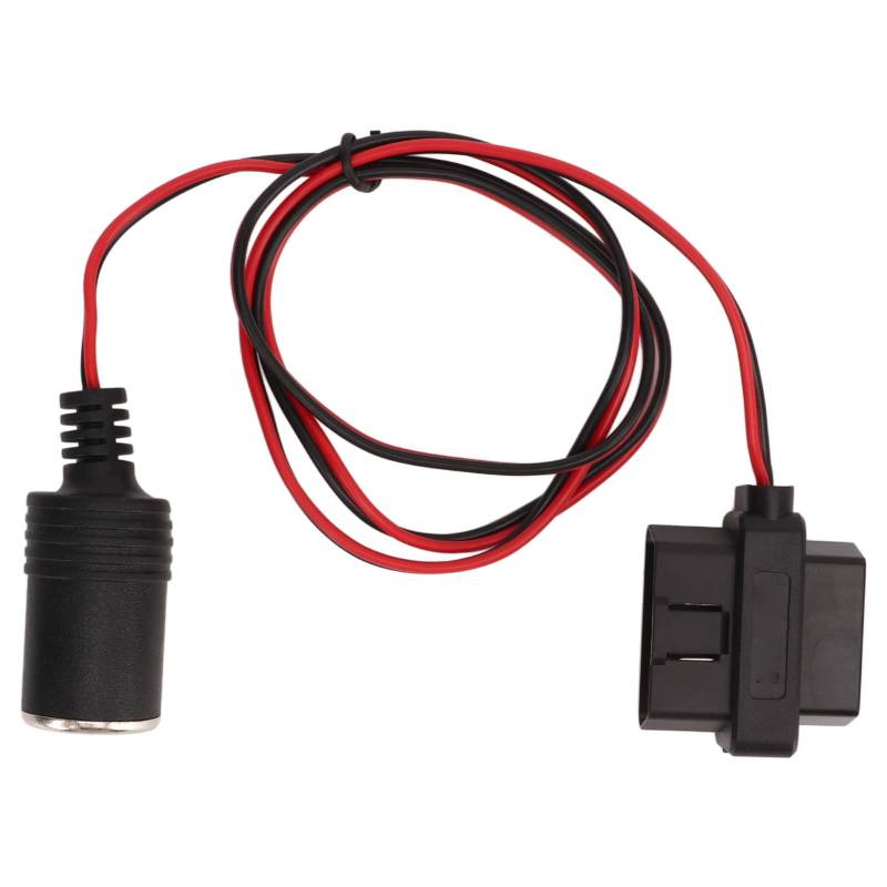 SilkRoadSupply OBD2 Zigarette Leichter Sockeladapter 16Pin T Kopf weibliches Stecker Netzkabel für Autos mit OBD ABS Materialsauto -Rekorder GPS -Navigatoren von SilkRoadSupply