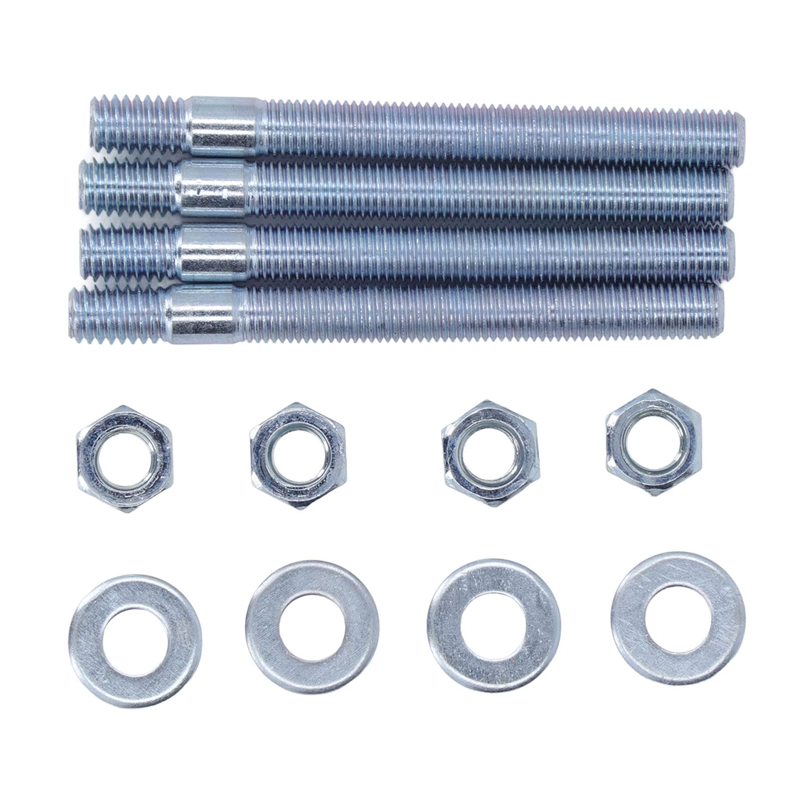 SilkRoadSupply Vergaserbolzen-Set, langlebige Befestigungsbolzen aus Stahl mit Abstandshaltern und Muttern für Ansaugkrümmer, 3,5 Zoll Länge, 5/16 Zoll Gewinde, passend für Holley SilkRoadSupply Vergaserbolzen-Set, langlebige Befestigungsbolzen aus Stahl mit Abstandshaltern und Muttern für Ansaugkrümmer, 3,5 Zoll Länge, 5/16 Zoll Gewinde, passend für Holley von SilkRoadSupply