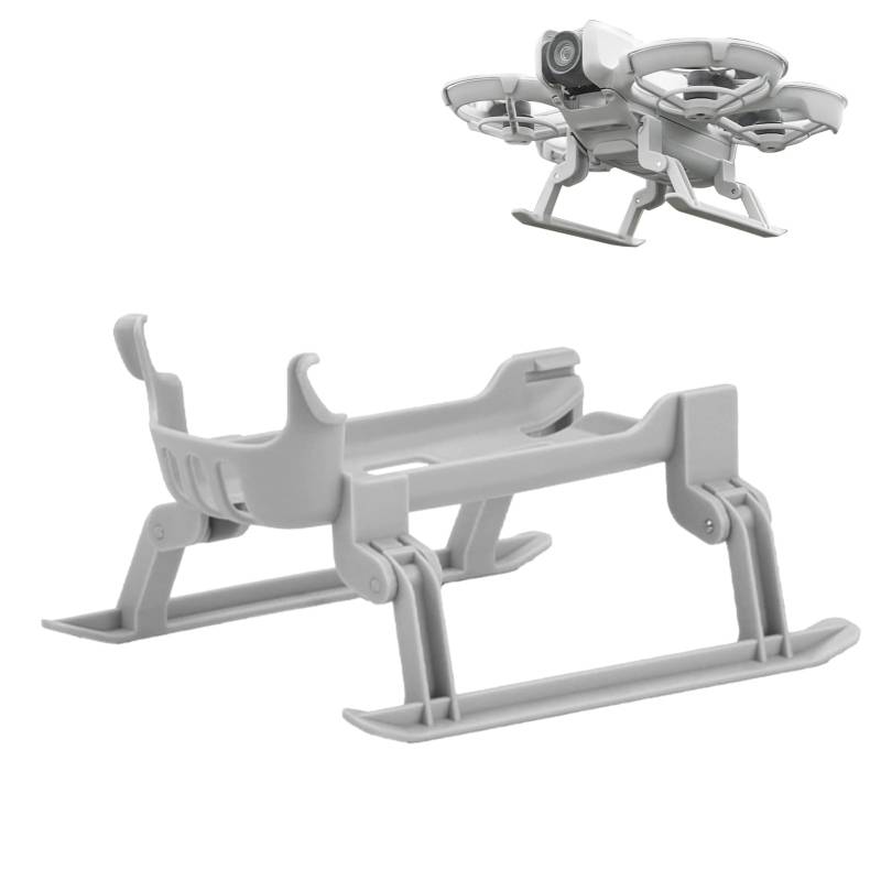 Höhenverlängerungs-Fahrwerk für DJI Neo - Silkwish Drohnen Protector Zubehör - Faltbare Fahrwerke Verstellbares Landegestell, Robustes ABS-Material & Schutz vor Bodenkontakt (Grau) von Silkwish
