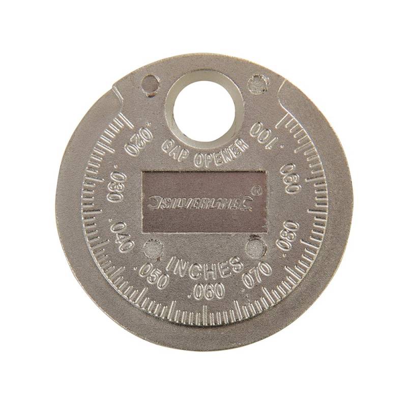 Silverline 202148 Zündkerzenlehre 0,5–2,55 mm (0,02–0,1 Zoll) von Silverline