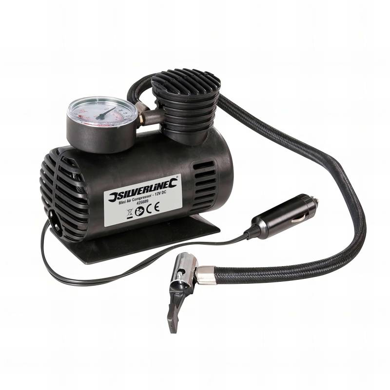 Silverline 425689 Mini-Druckluftkompressor 12 V DC von Silverline