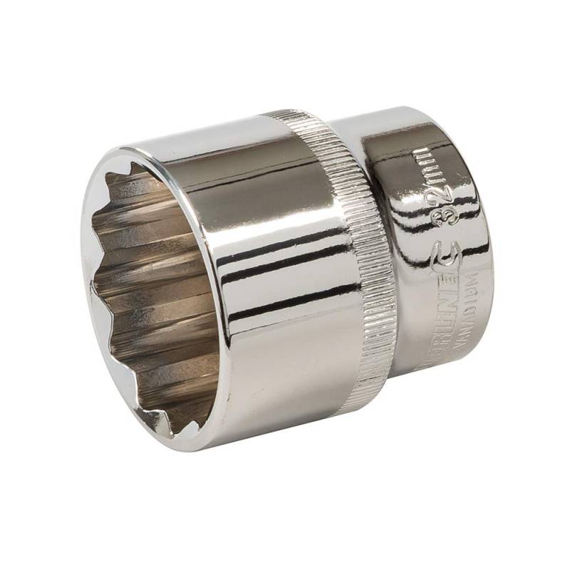 Silverline Tools 936009 Stecknuss 1/2 Antrieb Ratsche 12pt Metrisches 32 mm, silber, 32 mm, 12 Stück von Silverline