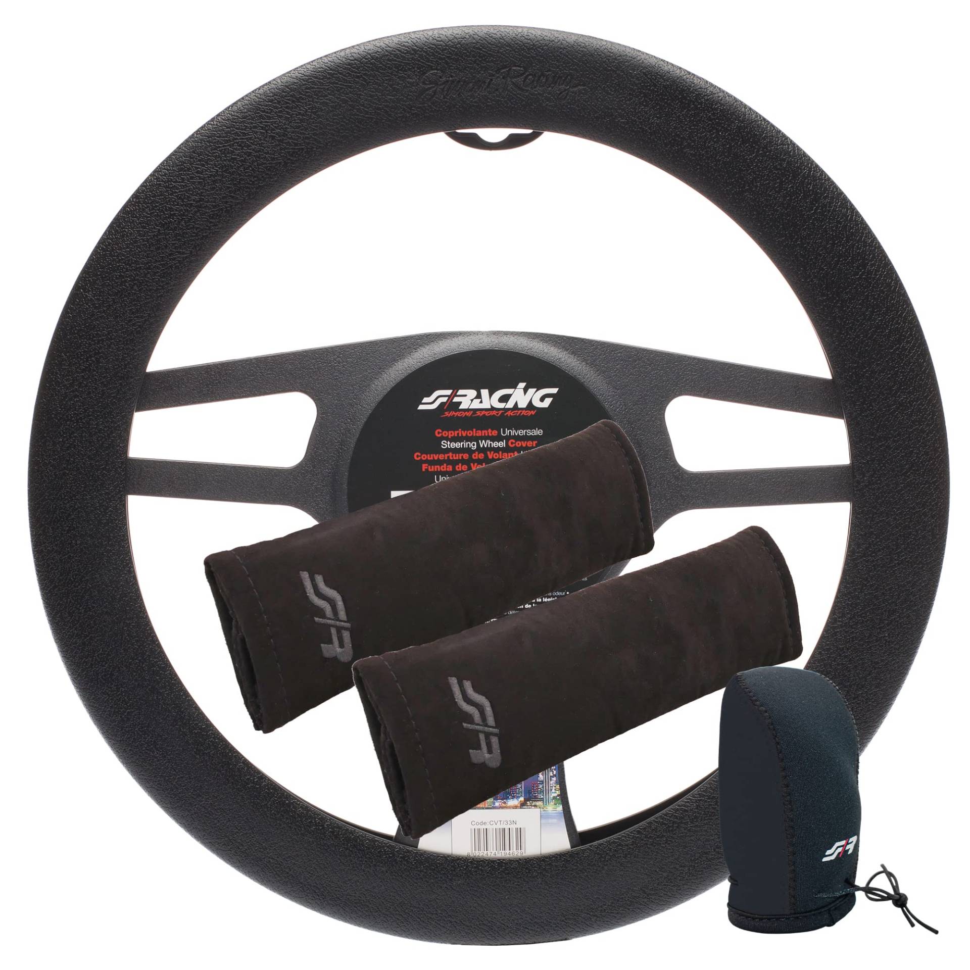 SIMONI RACING Cover Interior Set 0003 Innenraum-Set bestehend aus Lenkradabdeckung, Knaufabdeckung und Gurtschutz SIMONI RACING Cover Interior Set 0003 Innenraum-Set bestehend aus Lenkradabdeckung, Knaufabdeckung und Gurtschutz von Simoni Racing