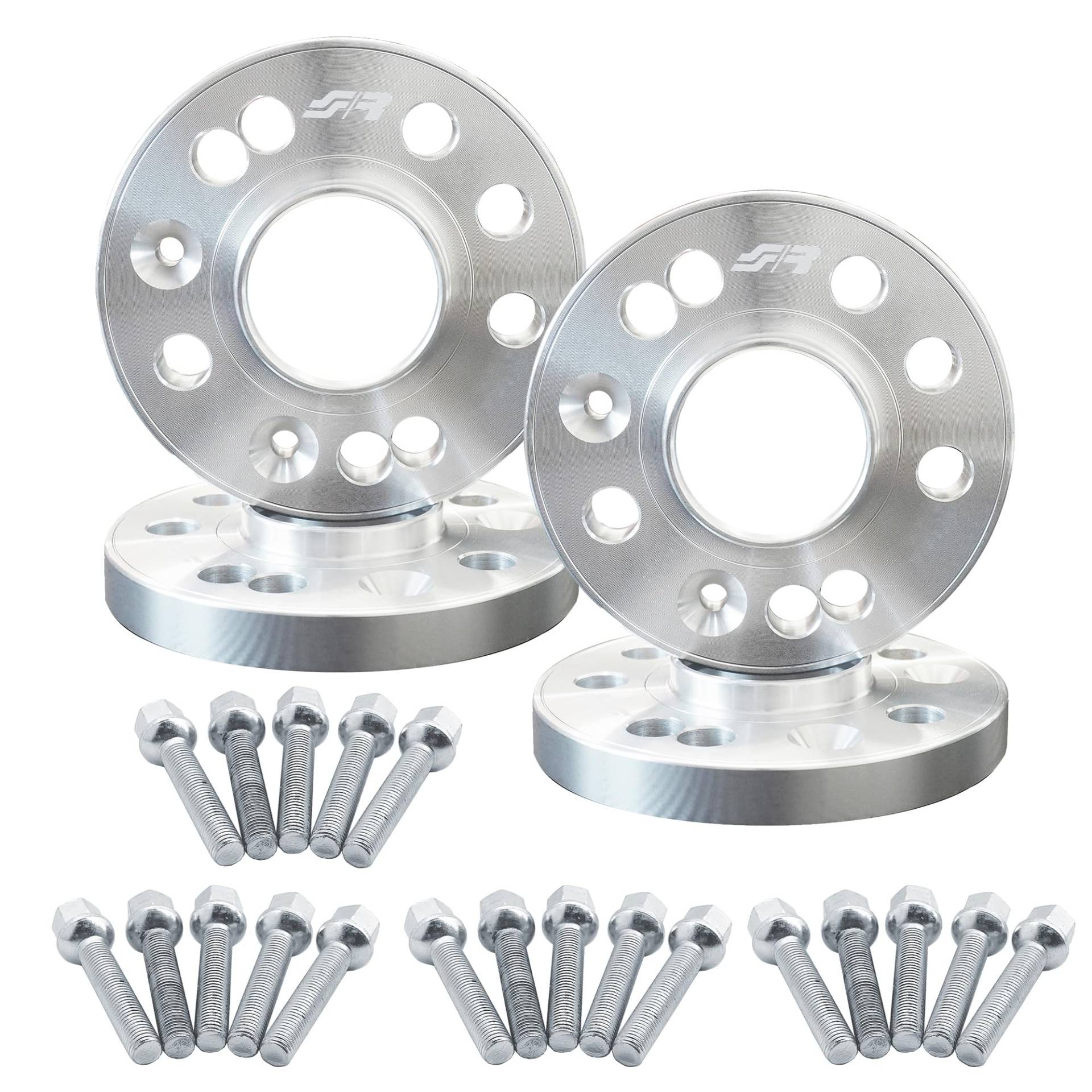 SIMONI RACING Kit Vorder- und Hinterachs-Distanzscheiben, 16mm und 20mm, mit Schrauben, Kompatibel mit Audi SIMONI RACING Kit Vorder- und Hinterachs-Distanzscheiben, 16mm und 20mm, mit Schrauben, Kompatibel mit Audi von Simoni Racing