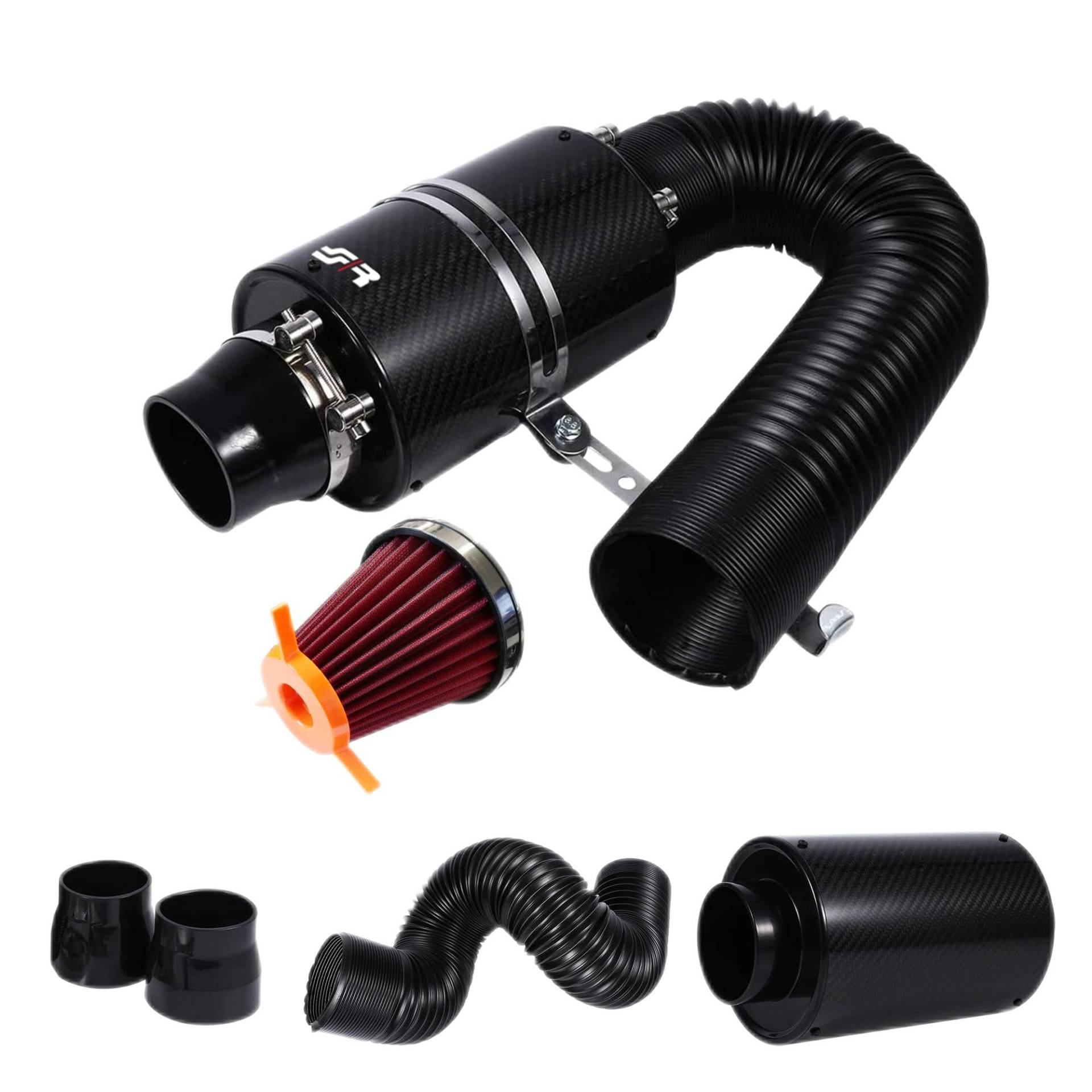 Simoni Racing AB1 Carbon-Luftbox mit konischem Filter, Gelenkrohrdurchmesser 76 mm, einstellbar von 21 cm bis 82 cm Simoni Racing AB1 Carbon-Luftbox mit konischem Filter, Gelenkrohrdurchmesser 76 mm, einstellbar von 21 cm bis 82 cm von Simoni Racing
