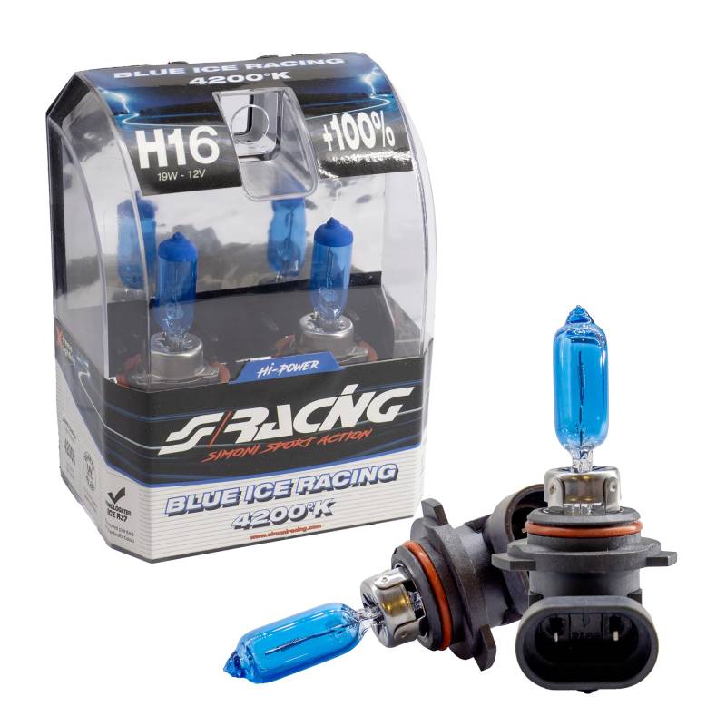 Simoni Racing BIR/H16 Kit 2 Leuchtmittel Halogen, Blau von Simoni Racing