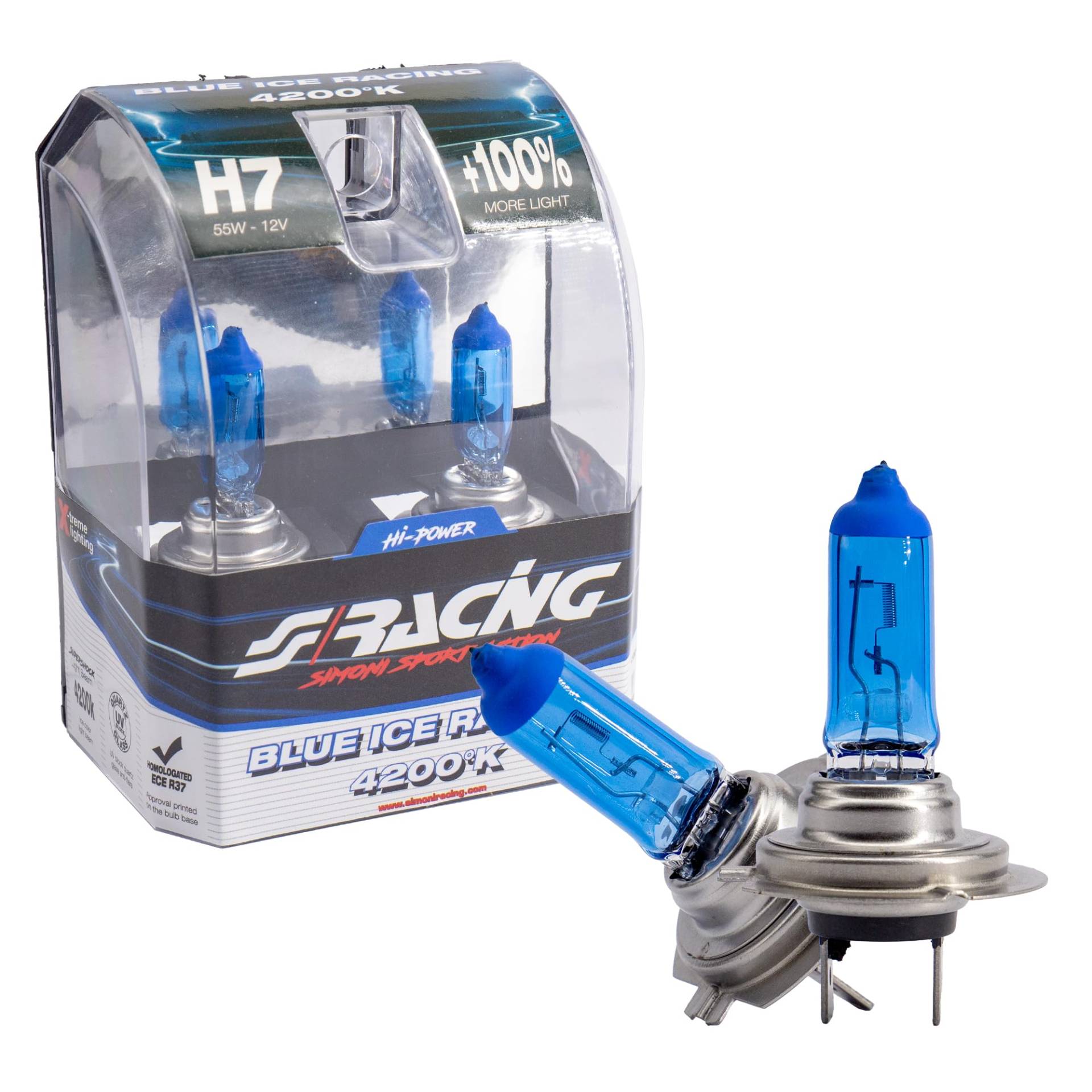 Simoni Racing BIR/H7 Halogen Bulb, Ice Weiß von Simoni Racing