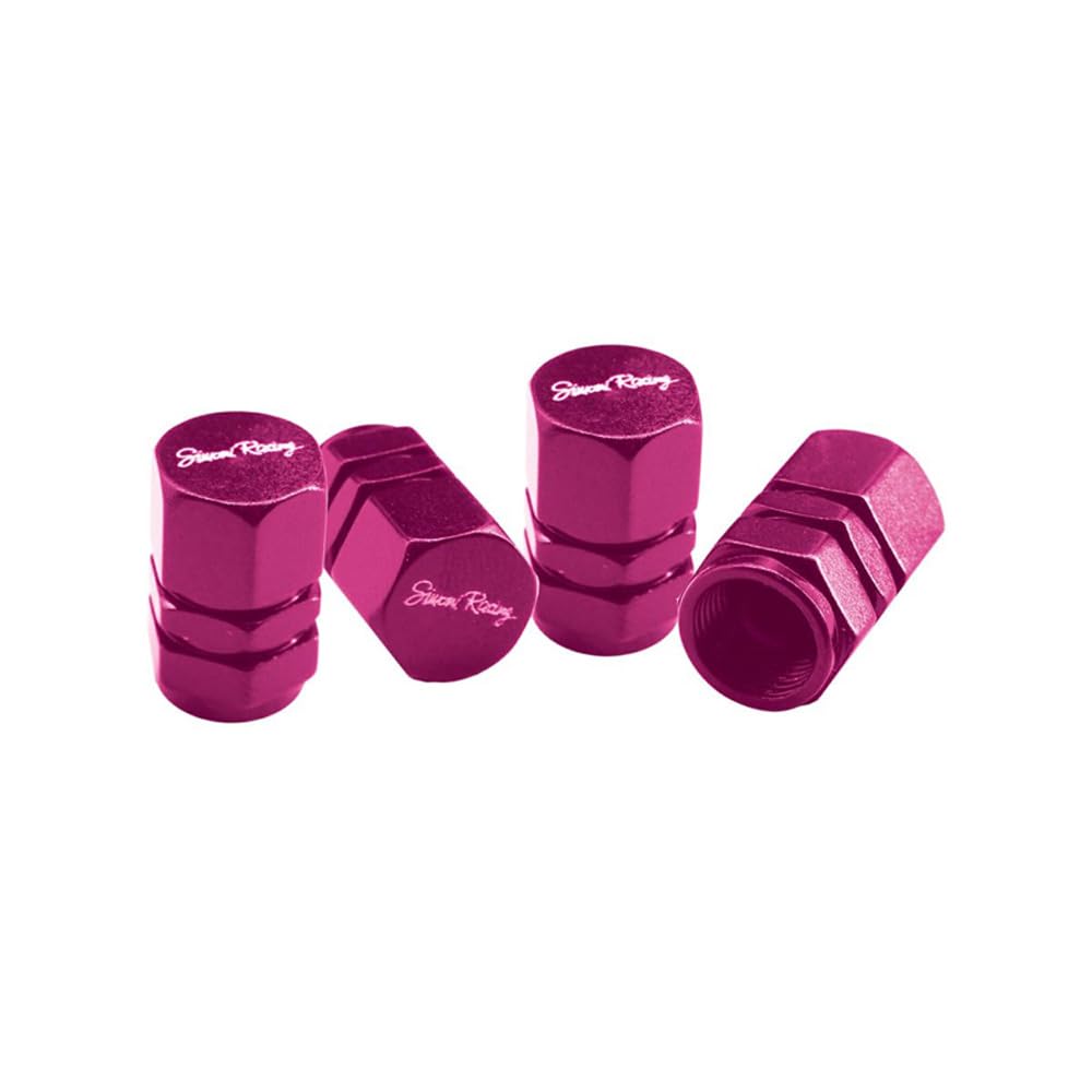 Simoni Racing CAPS2/P Ventilkappen Exagonal - Pink von Simoni Racing