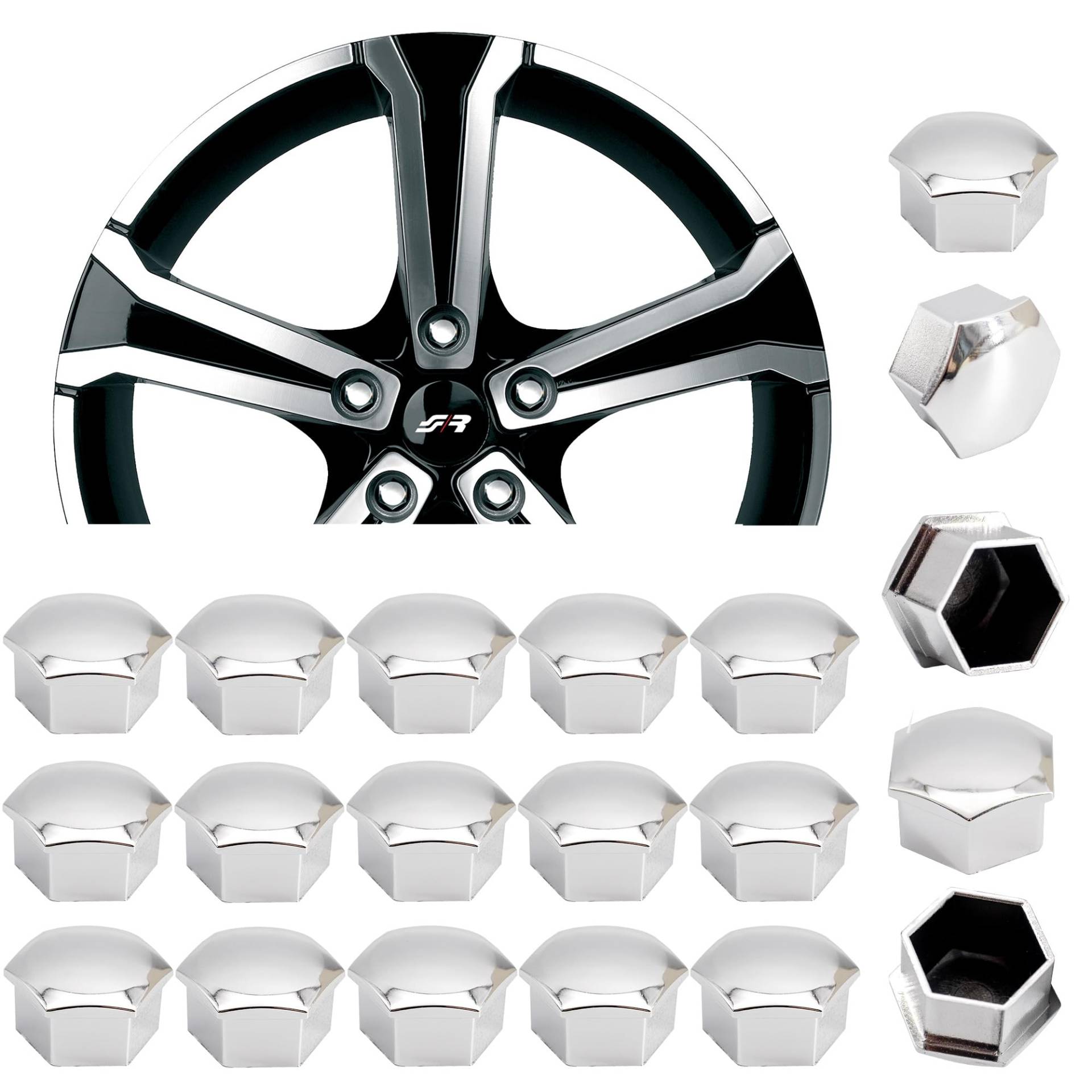 Simoni Racing CBC/19 Universal Schrauben Kappen, Chrome Simoni Racing CBC/19 Universal Schrauben Kappen, Chrome von Simoni Racing