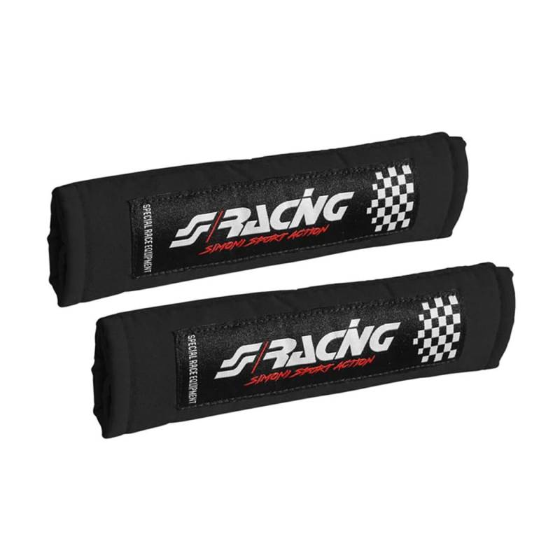 Simoni Racing CC2/N-V Universal Sicherheitsgurt Protektoren, Schwarz von Simoni Racing