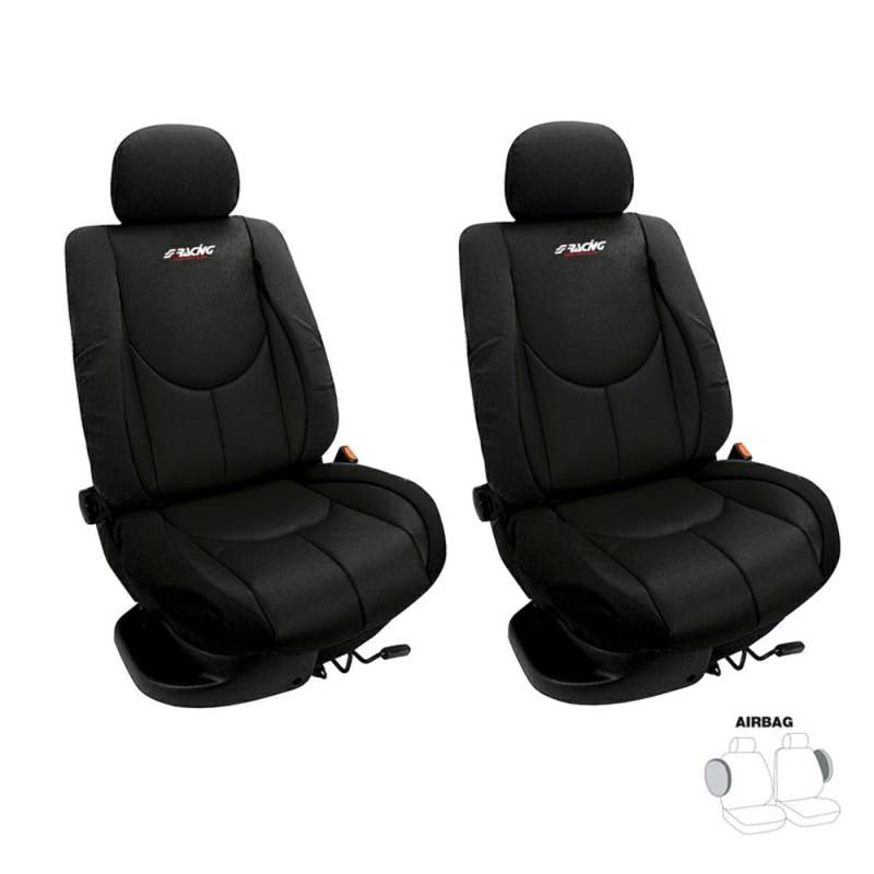 Simoni Racing CSR/AN-V Front Universal Cover Seat, Type A, Schwarz von Simoni Racing