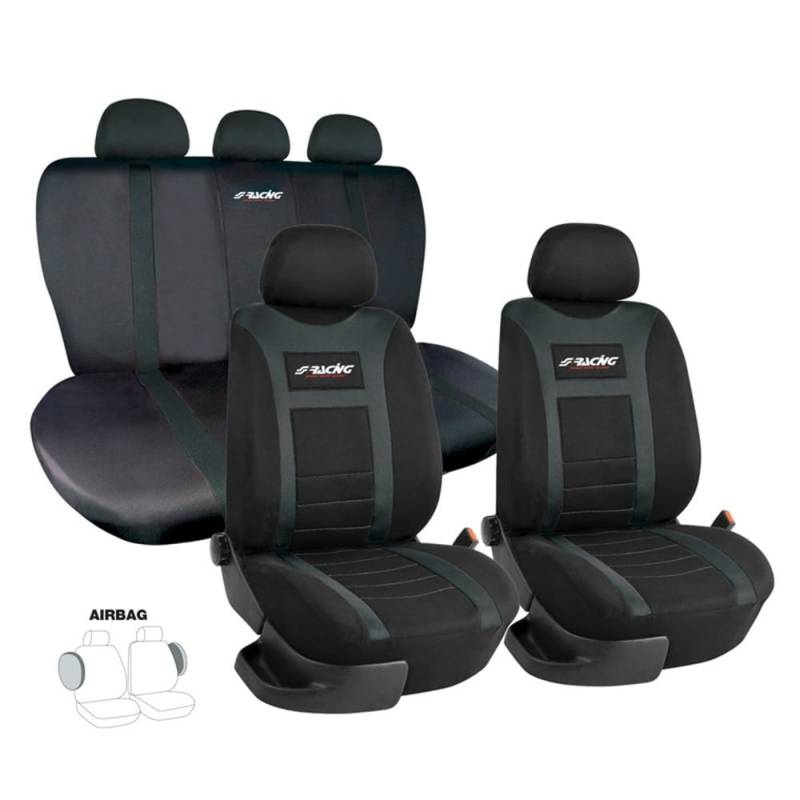 Simoni Racing CSR/HN-V Universal-Deckung Sitzen, Typ H, Schwarz von Simoni Racing