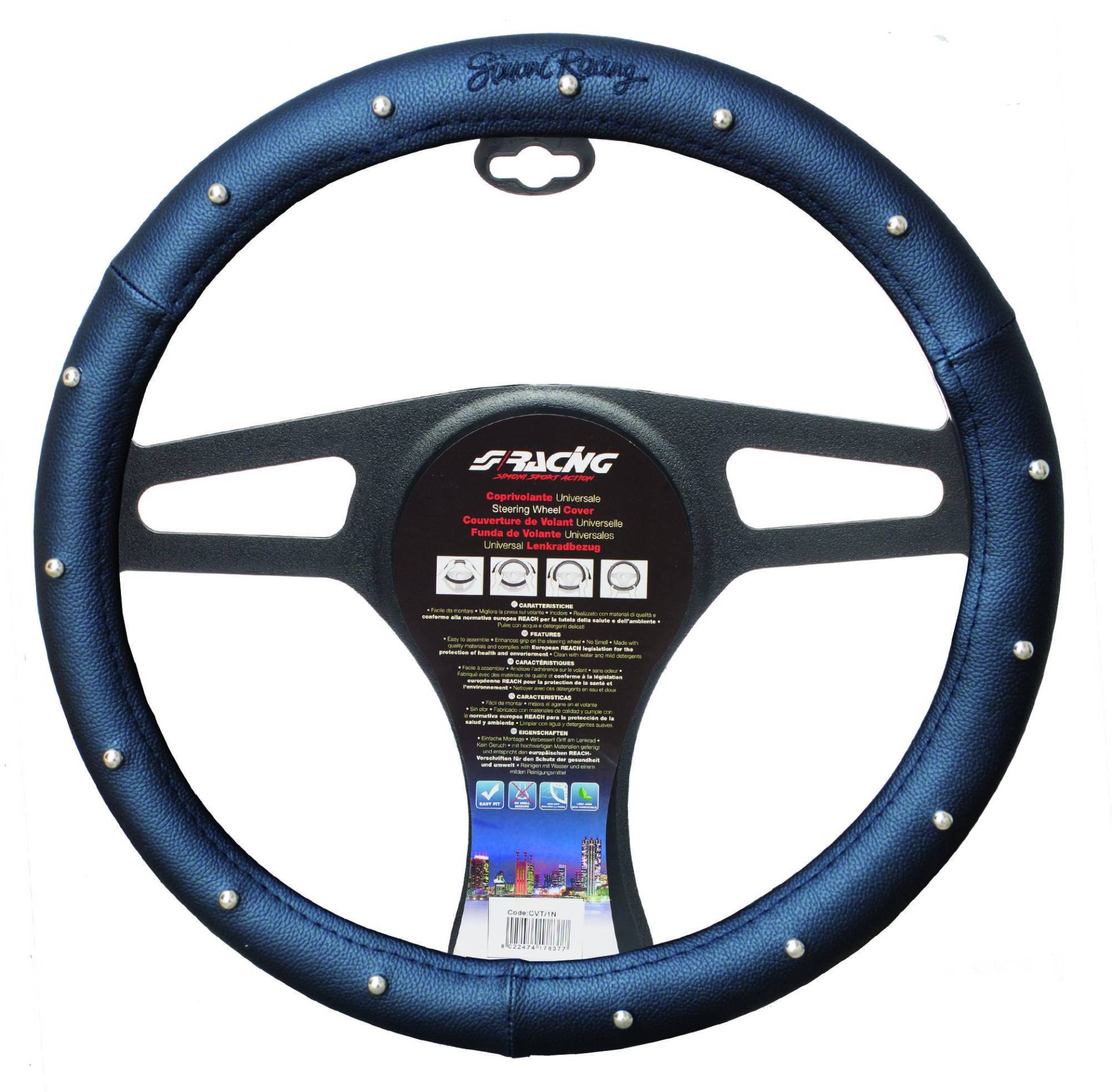 Simoni Racing CVT/25 Chef Universal Lenkrad Abdeckung, Schwarz Simoni Racing CVT/25 Chef Universal Lenkrad Abdeckung, Schwarz von Simoni Racing