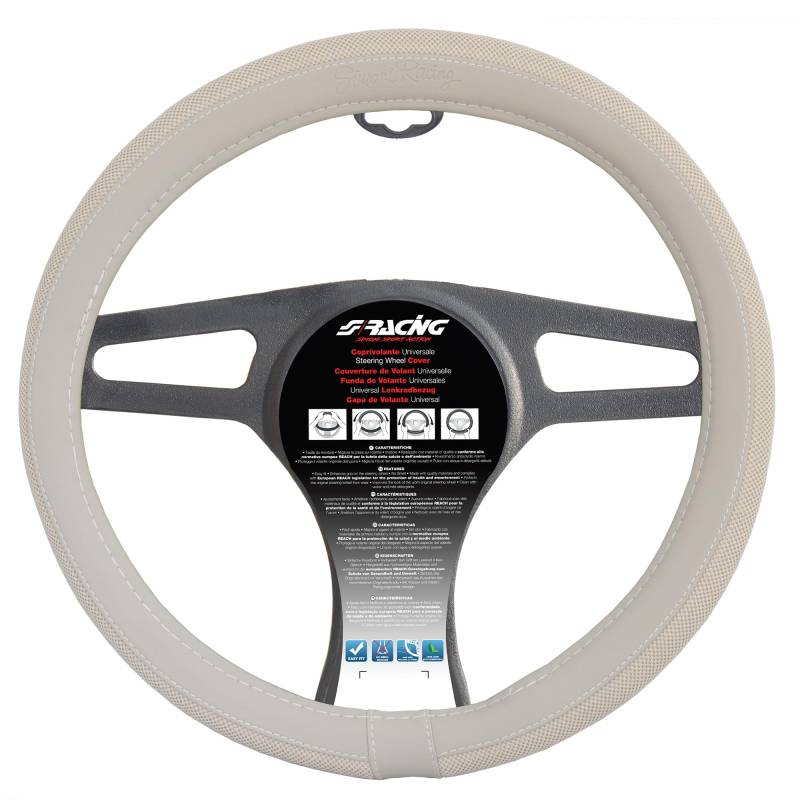 Simoni Racing CVT / 500 Universal 500 Lenkradabdeckung, Beige von Simoni Racing