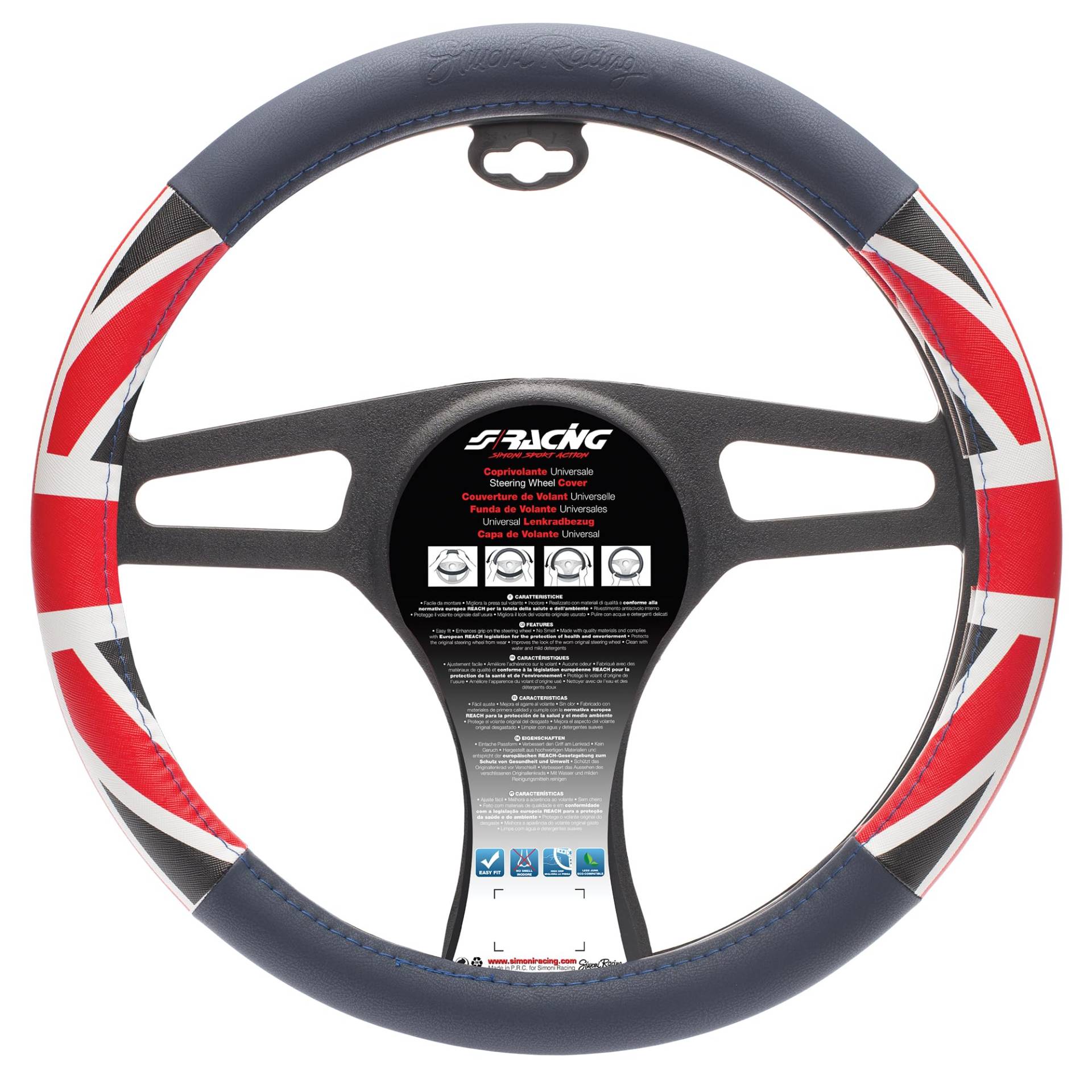 Simoni Racing CVT/53 Lenkradabdeckung UK Flag Universal Simoni Racing CVT/53 Lenkradabdeckung UK Flag Universal von Simoni Racing