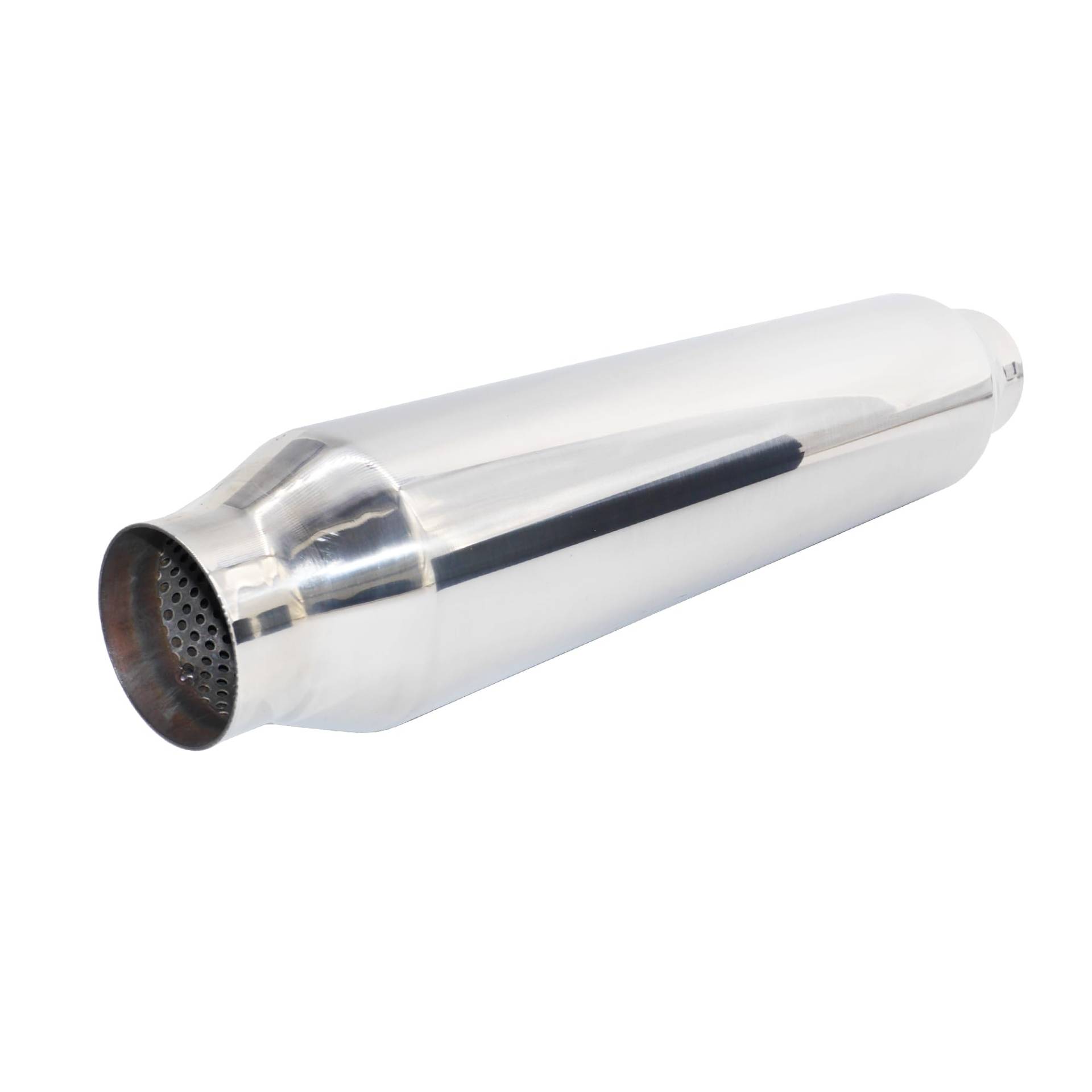 Simoni Racing ESR7 Universale Sportauspuffanlage, Gerade Runde Auslass, Gerader Auspuff für Autos aus Edelstahl, Länge 425 mm Simoni Racing ESR7 Universale Sportauspuffanlage, Gerade Runde Auslass, Gerader Auspuff für Autos aus Edelstahl, Länge 425 mm von Simoni Racing