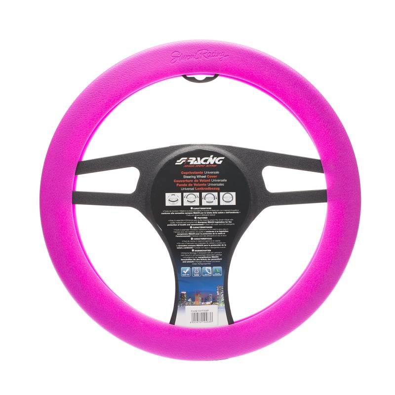 Simoni Racing Lenkradhülle Soft Silicon - 37-39cm - Rosa von Simoni Racing