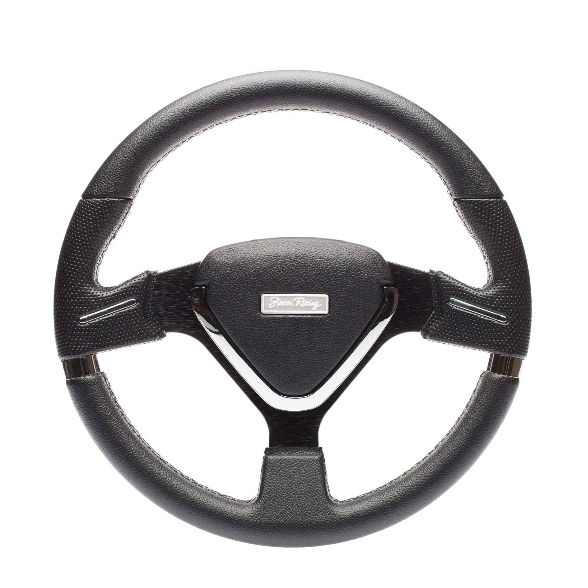 Simoni Racing MONT35/P Montecarlo 35 Universal Steering Wheel, Schwarz Simoni Racing MONT35/P Montecarlo 35 Universal Steering Wheel, Schwarz von Simoni Racing