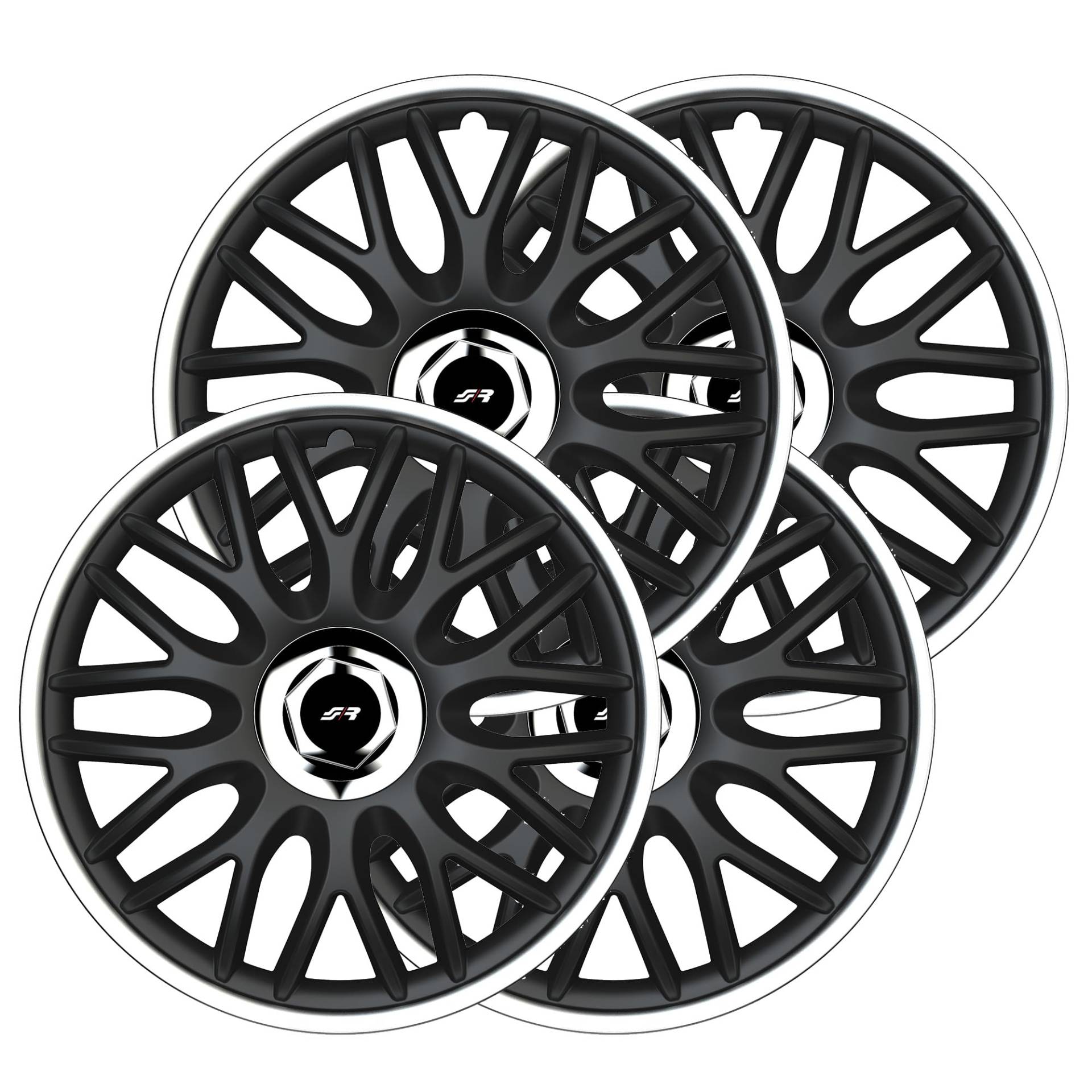 Simoni Racing ORD/15S 4er Set Radkappen Universal Orden S 15" Zoll Radzierblenden Radkappen schwarz Simoni Racing ORD/15S 4er Set Radkappen Universal Orden S 15" Zoll Radzierblenden Radkappen schwarz von Simoni Racing